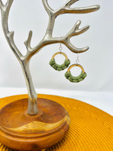 Load image into Gallery viewer, Macramé Earrings | Fringeless Greenery