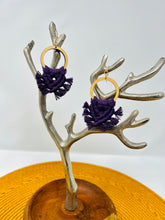Load image into Gallery viewer, Macramé Earrings| Fringe Damson