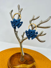 Load image into Gallery viewer, Macramé Earrings| Fringe Cobalt Blue