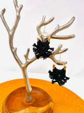 Load image into Gallery viewer, Macramé Earrings | Fringe Black