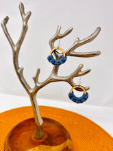 Load image into Gallery viewer, Macramé Earrings | Fringeless Blue Cobalt