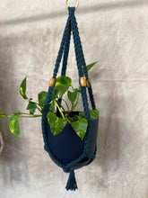 Load image into Gallery viewer, Peacock Blue | Macramé Plant Hanger