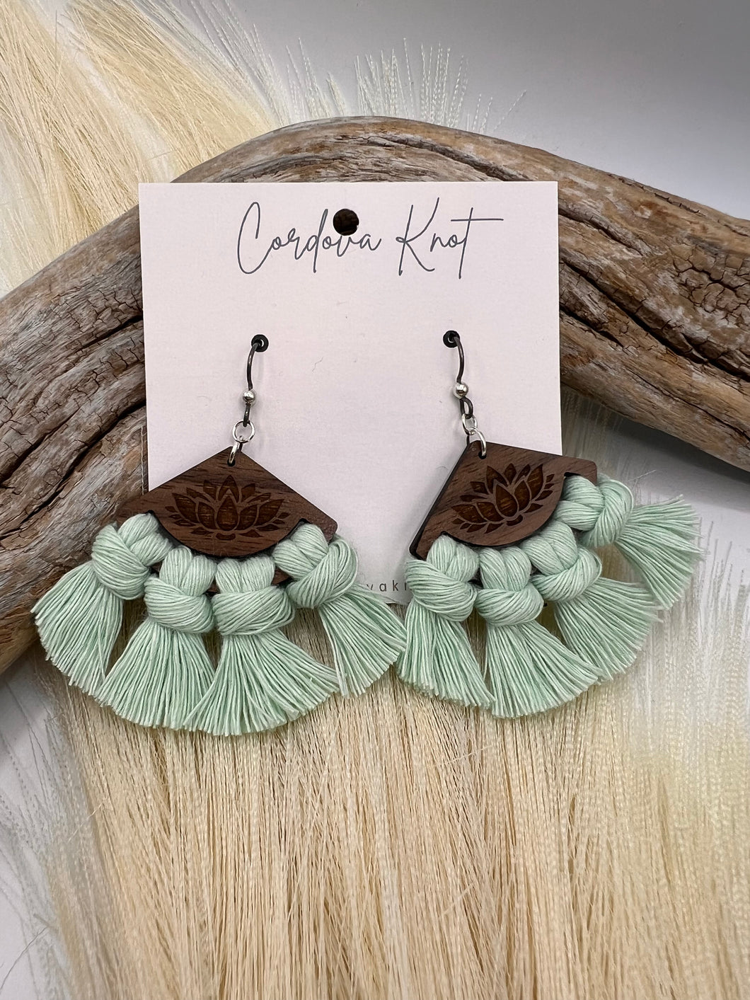 Macramé Fringe Earrings