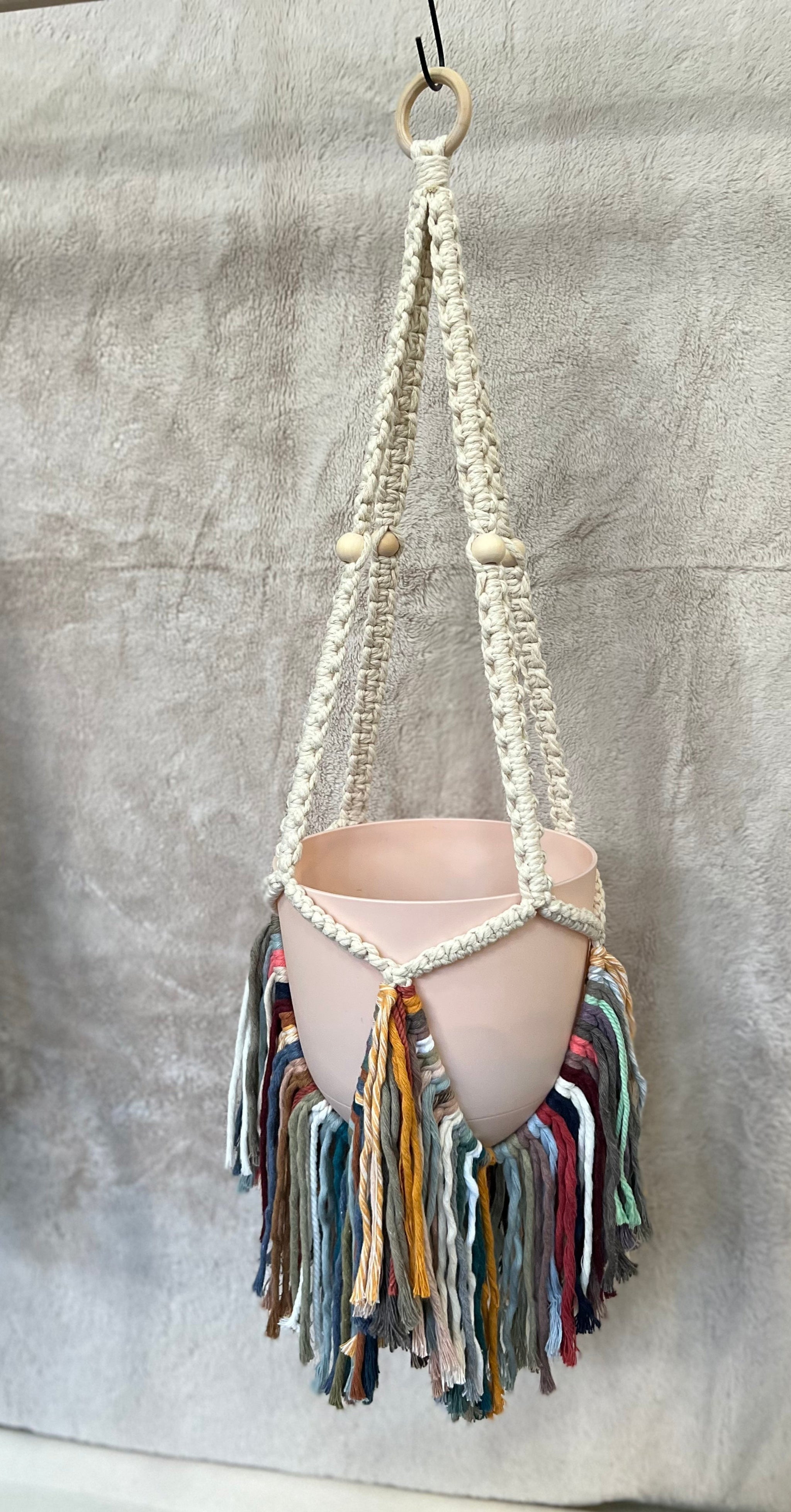 macrame plant hanger with fringe Fringe Plant Hangers – CordovaKnot